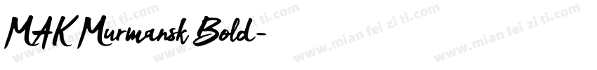 MAK Murmansk Bold字体转换